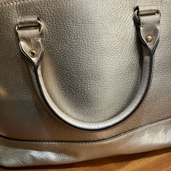 EUC Kate Spade Wellesley Rachelle Gold Leather Handbag - Picture 10 of 16